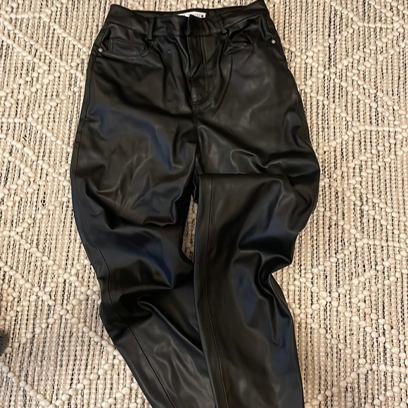 Zara Pants & Jumpsuits Zara Faux Leather Pants Poshmark